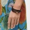 Twist-armbånd i kalveskinn Twist-armbånd i kalveskinn
