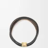 Twist-armbånd i kalveskinn Twist-armbånd i kalveskinn