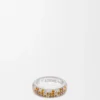 Tynn pavé-ring i sterlingsølv og krystaller Tynn pavé-ring i sterlingsølv og krystaller