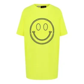 Unisex med smiley-trykk, gul S616341X65-8147