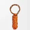 Woven nest vase i kalveskinn og bambus
