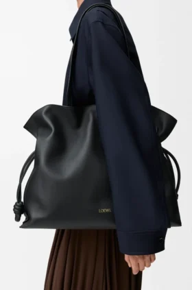 XL Flamenco-clutch i nappa-kalveskinn