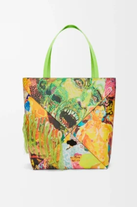 XL Puzzle Fold-tote i klassisk kalveskinn