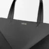 XL Puzzle Fold-tote-veske i skinnende kalveskinn