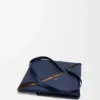 XL Puzzle Fold-tote-veske i skinnende kalveskinn