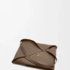 XL Puzzle Fold-tote-veske i skinnende kalveskinn