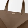 XL Puzzle Fold-tote-veske i skinnende kalveskinn