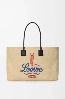 XL Verano-tote-veske i raffia