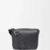 XS Military Messenger-veske i mykt, glatt kalveskinn og jacquard