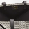XXL Puzzle Fold Tote-veske i jacquard-canvas og kalveskinn XXL Puzzle Fold Tote-veske i jacquard-canvas og kalveskinn
